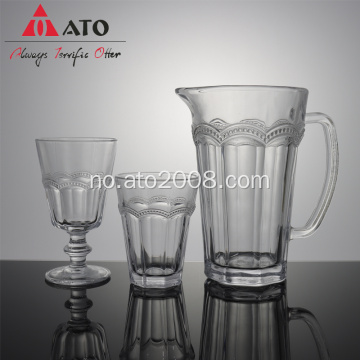 Moderne borosilikat glass pitcher iste te pitcher